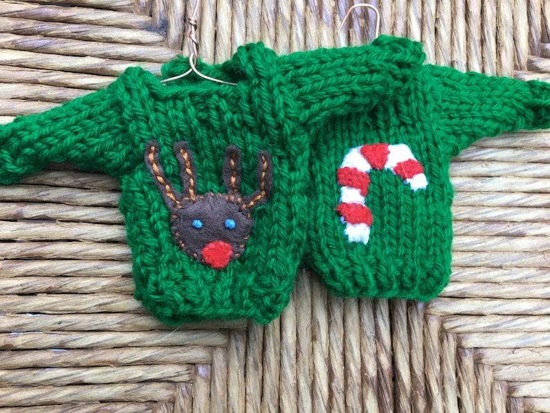 Custom Christmas Ornaments Mini Sweater Ornaments Made to - Etsy