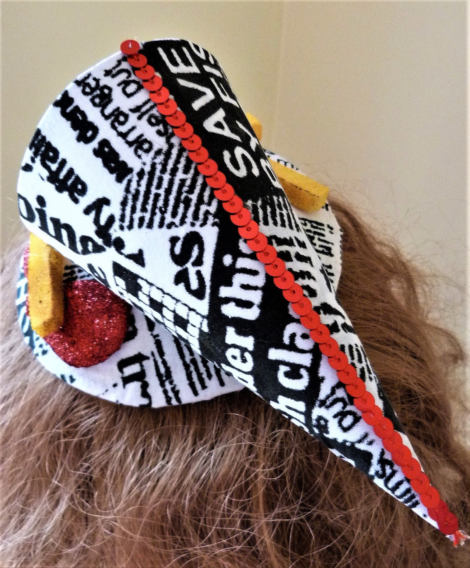 Chips fries Fascinator Rock'n'roll Bride Brighton Etsy UK