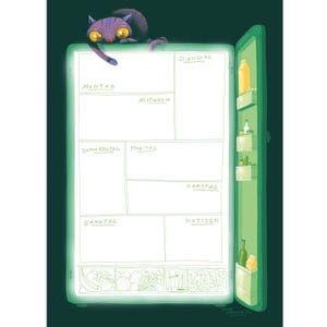 The Kitchen Weekly Planner, Notepad a5 50 Sheets