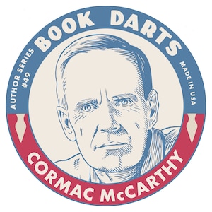 Book Darts Author Series #49, Cormac McCarthy, 50 per tin, FREE SHIPPING in USA, bookmarks, line-holders
