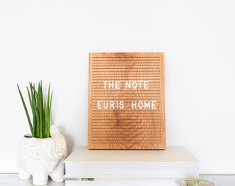 Felt Board Wooden Letter Board Shop small Bohemian Decor Modern Decor The Letter Walnut 9 x 12 Message Board Shop local