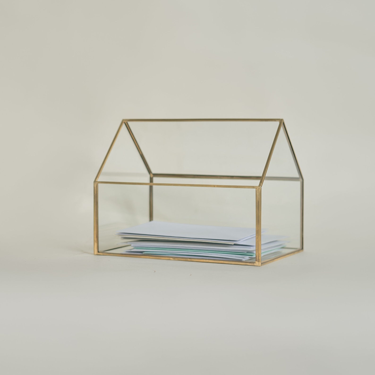 Gold Glass House Card Box Personalized Wedding Card Box Etsy Canada