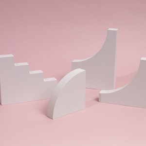 Photoshoot Props, geometric props, podium, photo props, photography set props, shooting props, white tray, product shooting