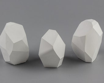 Beton Skulptur, geometrischer Beton, minimalistische zeitgenössische Wohndekor, Geschenk, konkrete Kunst