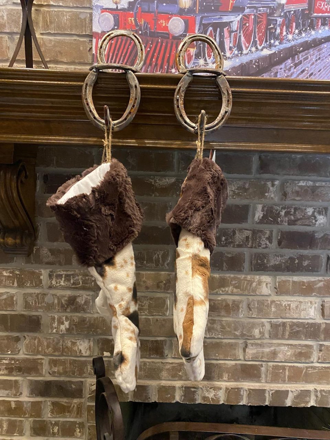 Horseshoe Stocking Hanger Etsy