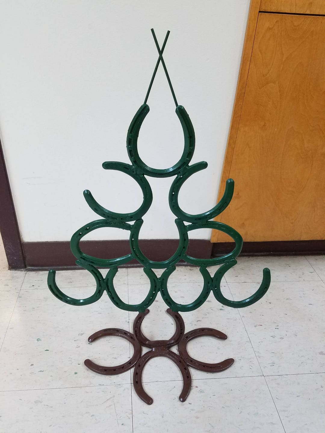 Horseshoe Christmas Tree Etsy