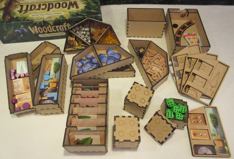 Woodcraft Laser Cut Insert Organizer for Board Game Etsy