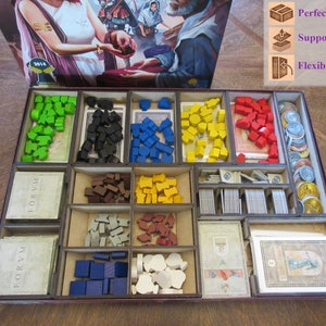 Concordia + Salsa Laser Cut Insert for Concordia and Salsa Expansion Board Game
