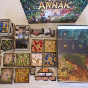 Lost Ruins of Arnak Laser Cut Insert Organizer for Board Game