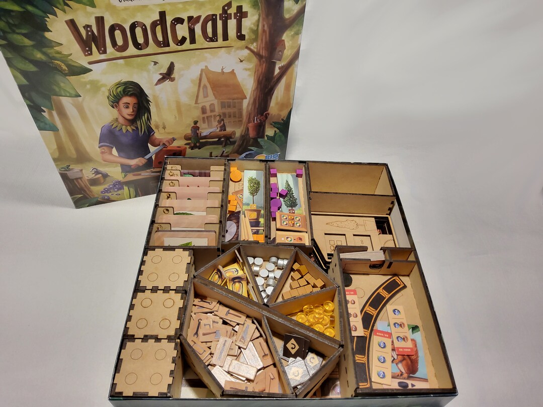 Woodcraft Laser Cut Insert Organizer for Board Game Etsy