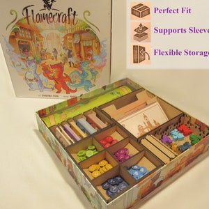 Flamecraft Laser Cut Insert Organizer for Board Game
