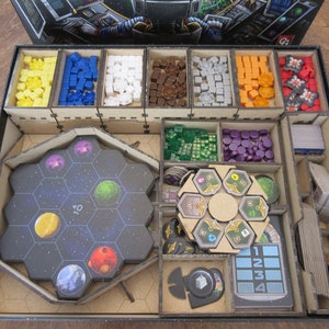 Gaia Project Laser Cut Insert Organizer for Gaia Project Board Game
