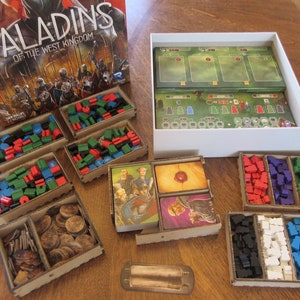 Paladins Laser Cut Insert Organizer for Paladins of the West Kingdom Board Game