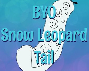 Build Your Own Snow Leopard Tail | Cosplay Tail | Faux Fur Tail | Ren Faire Tail