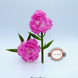 3D Nelke Blume SVG Digital gestanztes Papiermuster für Kartenherstellung, Scrapbooking und Einladungen
