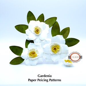 3D Gardenia Blume SVG Vorlage für Cricut und Cameo Schneidemaschinen