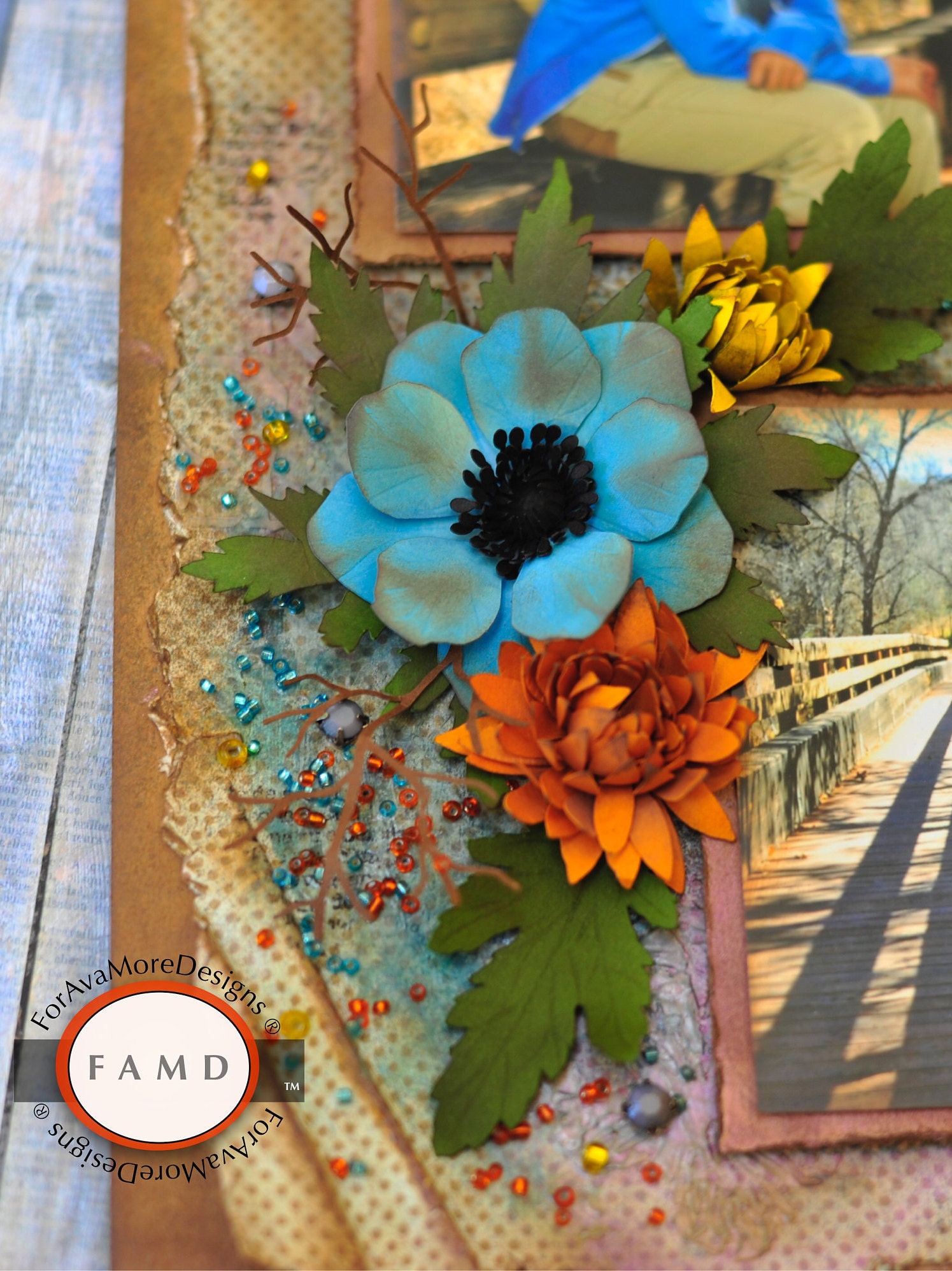 Paper, Party & Kids 3D Mums Flower SVG Digital Die Cut Paper Piecing