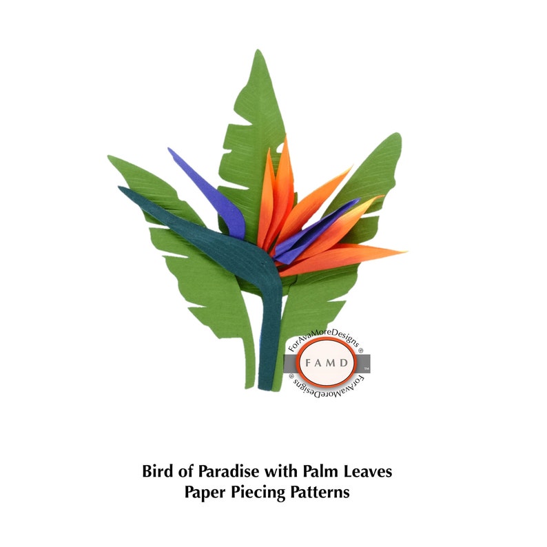 Download 3D Bird of Paradise Tropical Hawaiian Plant Flower SVG ...