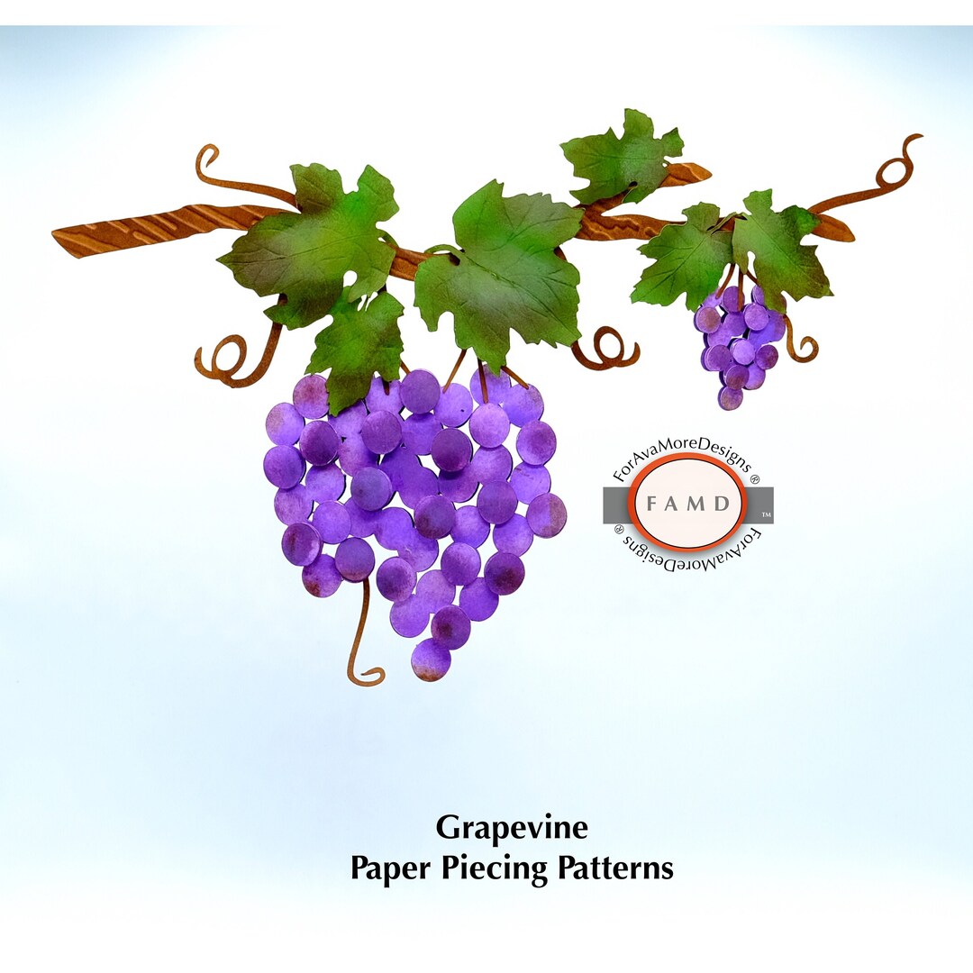 2D Grapevine SVG Template for Cricut and Cameo Cutting Machines - Etsy