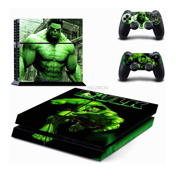 Green Hulk PS4 Controller Skin PlayStation 4 Skin Vinyl Decal Stickers Protector Game Console Skin