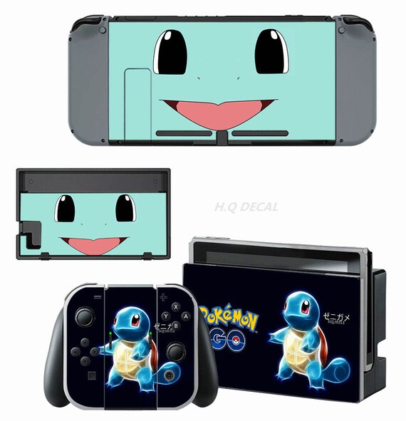 Pokemon Nintendo Switch /lite Skin, Black Full Wrap Vinyl