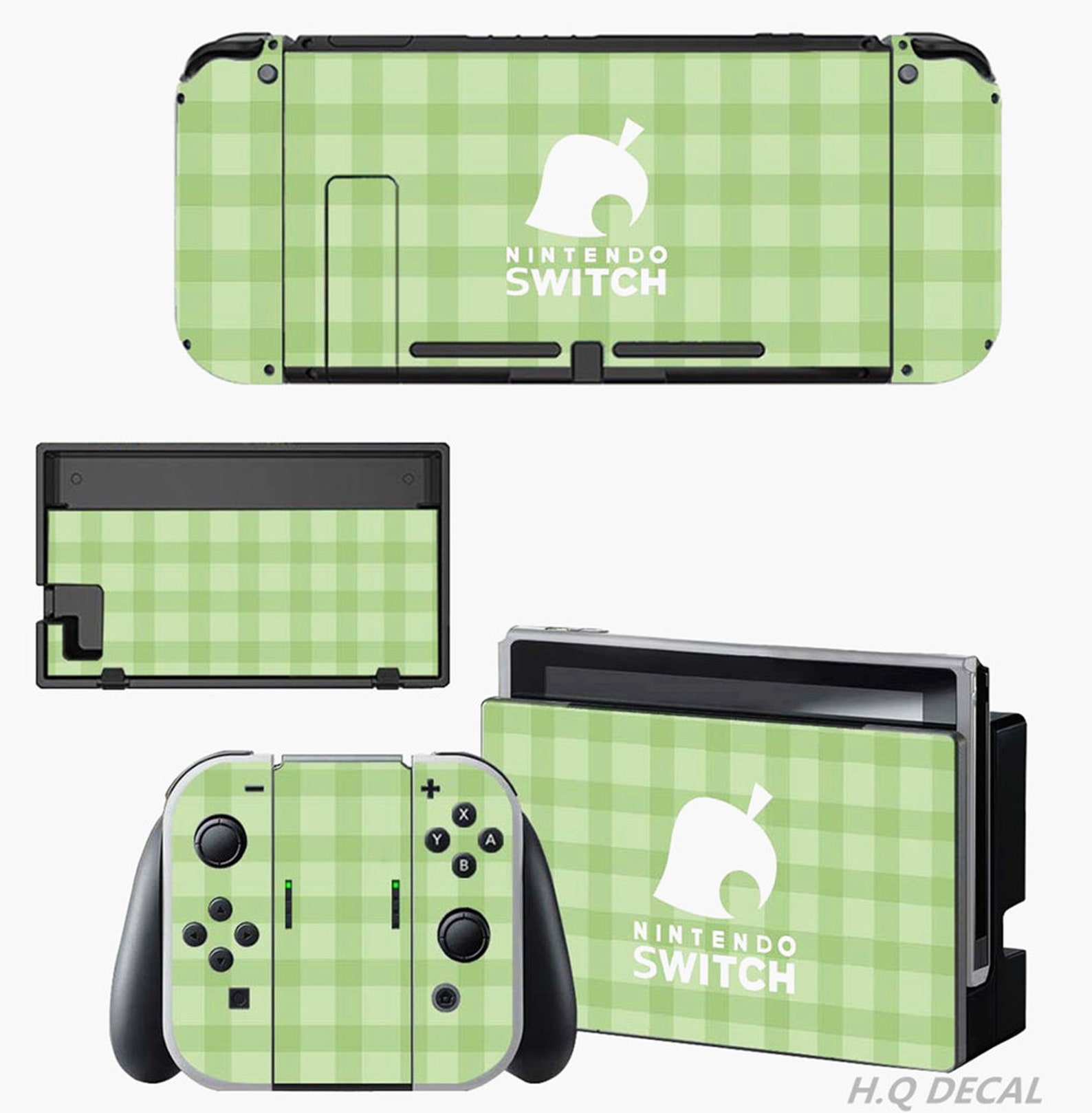 Animal Crossing Green Leaf Nintendo Switch Skin Nintendo - Etsy