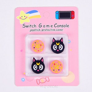 Leuke schakelaarpoot duimgreepdopjes dierenjoystickdopjes Nintendo Switch Lite Controller accessoires zachte siliconen hoes 4 stks/set