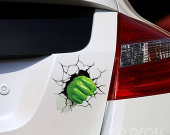 Grüne Hulk Auto Aufkleber Vinyl Auto Aufkleber Auto Sticker Laptop Sticker  Auto Haut Geburtstag Geschenk für Sie Aufkleber Fensteraufkleber  Bodenaufkleber - .de