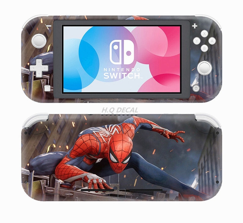 Spiderman Nintendo Switch Lite Skin, Full Wrap Vinyl Skin for Nintendo