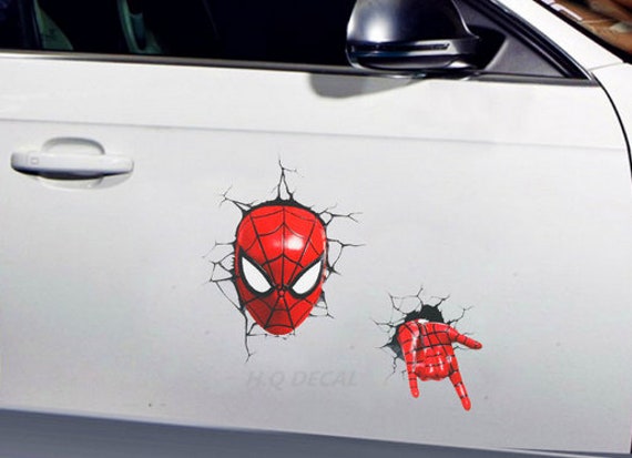 Spider-Man Auto Aufkleber Vinyl Auto Aufkleber Auto Aufkleber Laptop  Aufkleber Auto Skins Geburtstagsgeschenk für ihre Aufkleber Aufkleber  Fenster Aufkleber Boden Aufkleber - .de