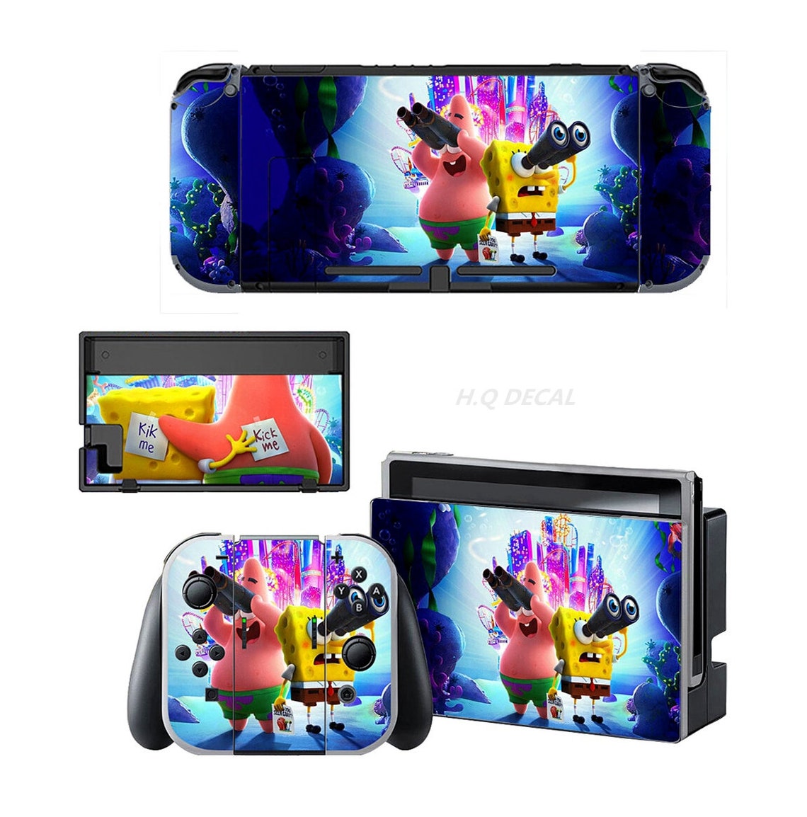 Spongebob Nintendo Switch Lite Skin Nintendo Switch Stickers Etsy