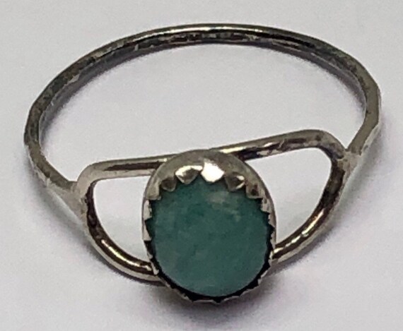 Silver Larimar Ring, Silver Delicate Ring, Sterli… - image 7