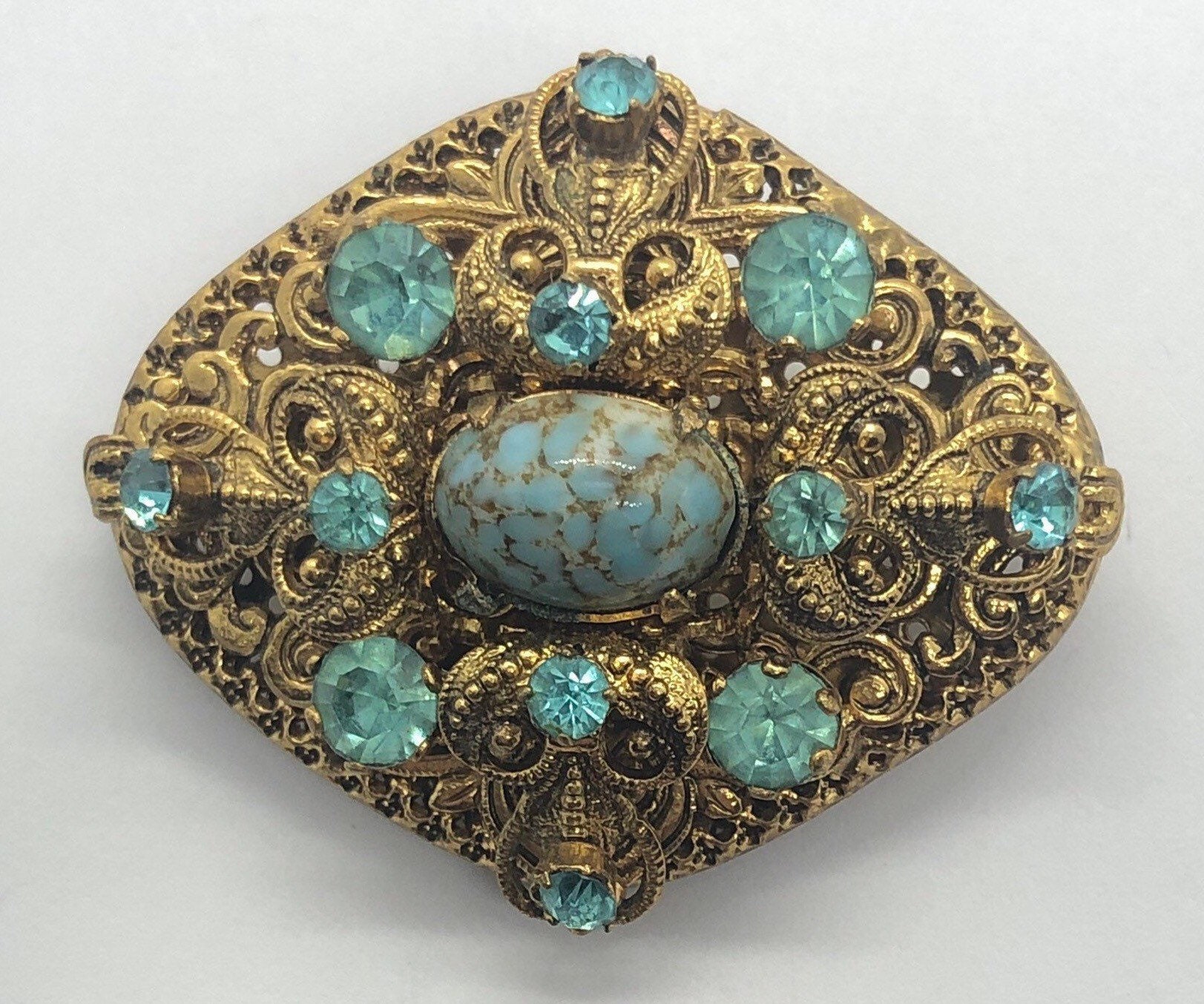 Beautiful Vintage Brooches Lot of 4 Etsy