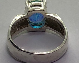 Chiwa ページnanaobag リザード　スミレ BADAVICI Sterling Silver Mystic Quartz Ring, Signed 925