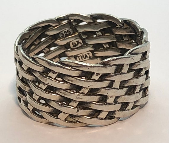 Sterling Silver Infinity Braided Ring Size 10 1/2 - image 5