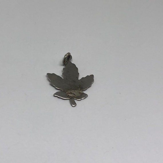 Leaf Silver Charm, Sterling Silver Charm - image 10
