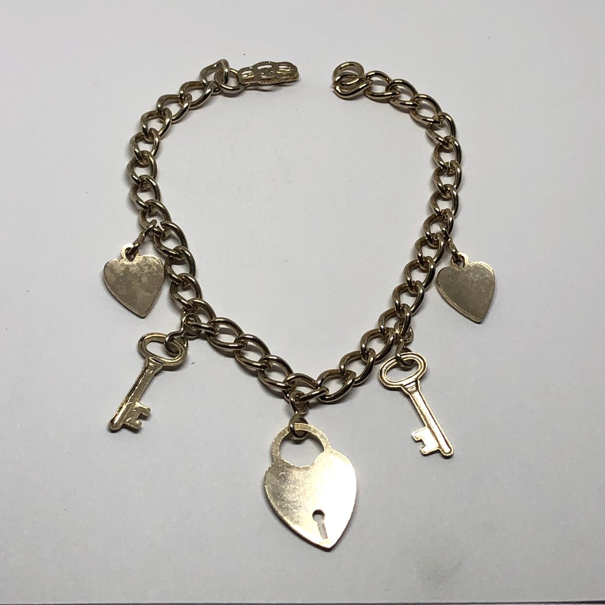 Vintage 1940's Sweetheart Charm Bracelet - Etsy