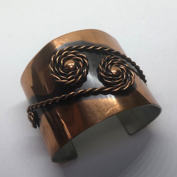REBAJES Copper Cuff Bracelet, Mid Century Modern … - image 6