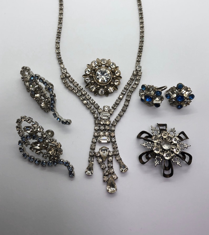 Rhinestone Jewelry Costume Jewelry Lot
