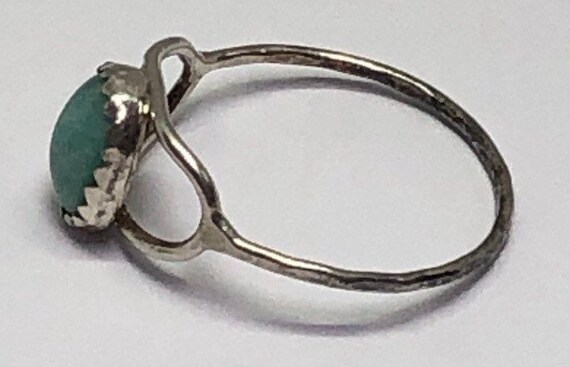 Silver Larimar Ring, Silver Delicate Ring, Sterli… - image 6