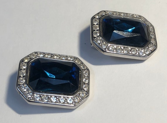 KJL Rhinestone Clip On Earrings, Kenneth Jay Lane… - image 4