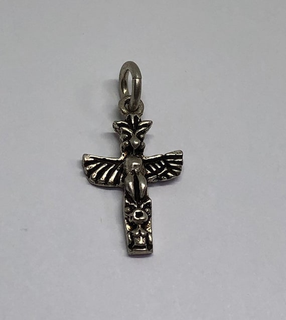 Totem Pole Silver Charm, Silver Charm
