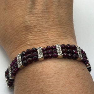 Beaded Bracelet, Vintage Bracelet, 8 3/8&quot; L