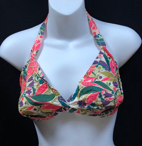 Paper Bikini Vintage, 1960s Rare Groovy Flower Po… - image 1