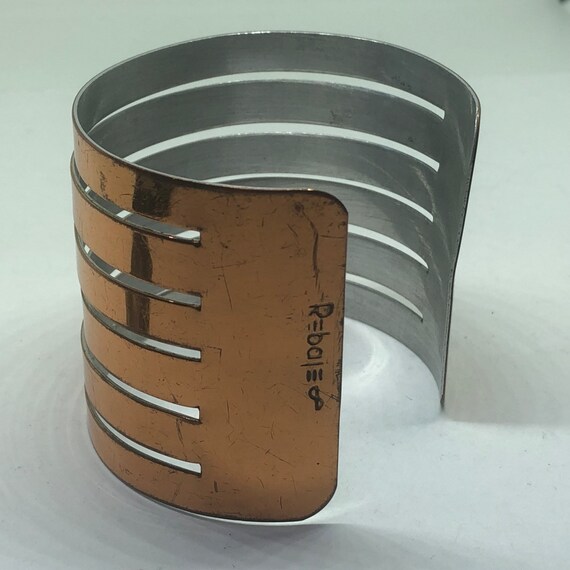 REBAJES Copper Cuff Bracelet, Mid Century Modern … - image 5