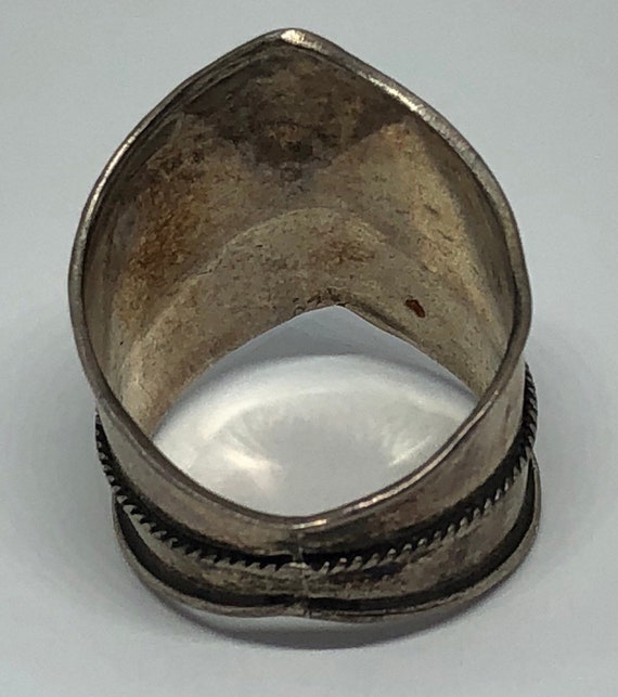 Beautiful Sterling Silver Ring, Silver Wide Band … - image 8