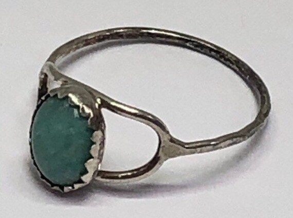 Silver Larimar Ring, Silver Delicate Ring, Sterli… - image 3