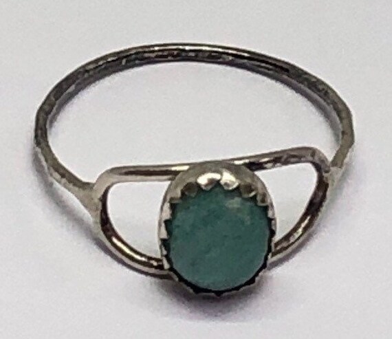 Silver Larimar Ring, Silver Delicate Ring, Sterli… - image 9