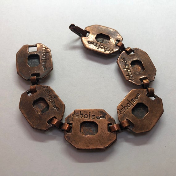 REBAJES Copper Link Bracelet, Rebajes Face Bracel… - image 5