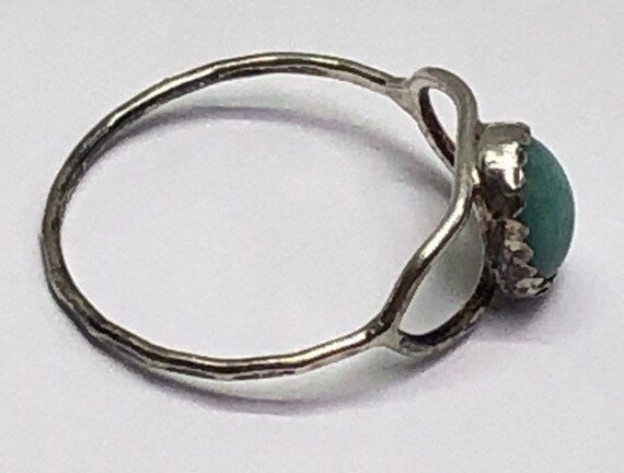 Silver Larimar Ring, Silver Delicate Ring, Sterli… - image 5